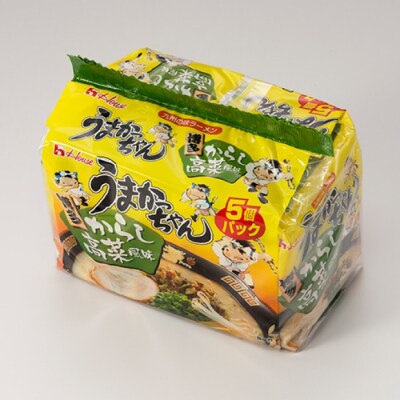 博多の味『うまかっちゃん』30袋(5袋パック×6セット)/からし高菜風味【豚骨ラーメン】.AB627