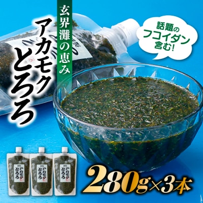 話題のフコイダン含む!玄界灘の恵みアカモクとろろ(280g×3本).AC405