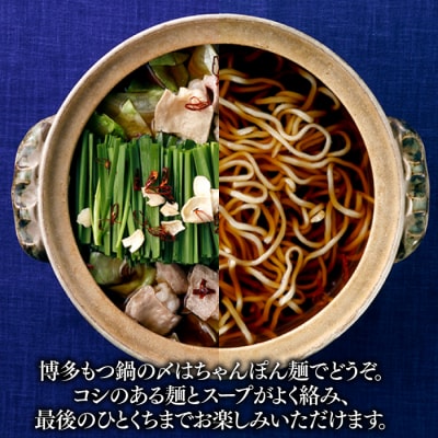 【海千】もつ鍋2～3人前セット(醤油味)【もつ鍋・醤油味】.AF207