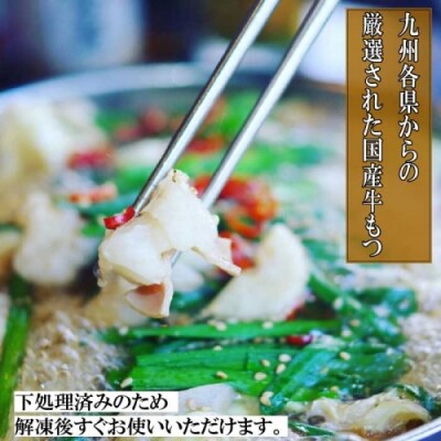 【兆や】もつ鍋2～3人前セット(醤油味).AE341