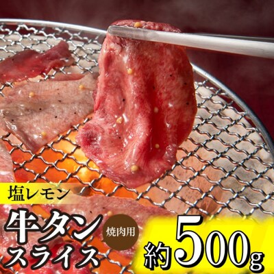 塩レモン牛タンスライス・焼肉用(約500g).AD268
