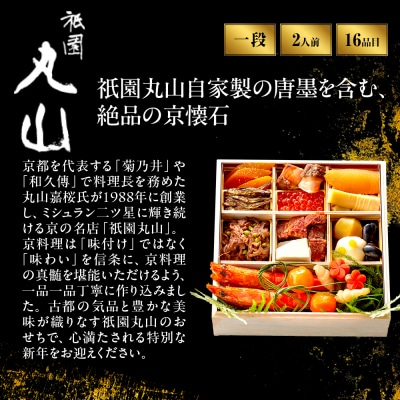 【祇園丸山】特製少人数おせち 2人前|京料理 料亭 人気おせち 京都 老舗 2027 正月
