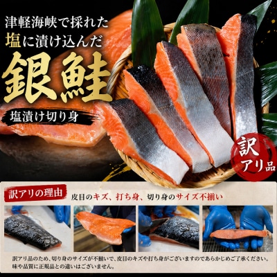 【下北の塩仕立て】訳あり銀鮭切り身　3kg