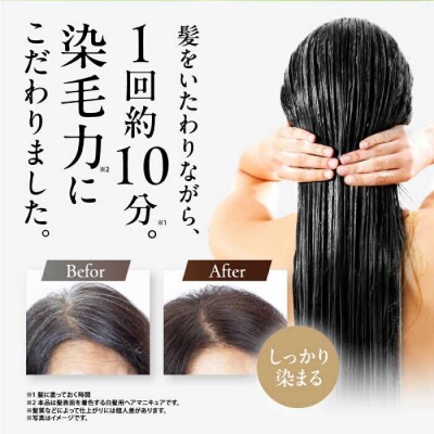 【5本入】[白髪用]利尻カラークリーム ノンシリコン ピュール 白髪染め[AZA063]