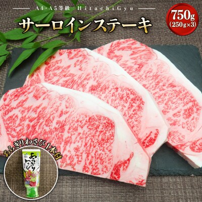 常陸牛 サーロイン 赤身モモ ステーキ 食べ比べセット 計1.25kg! 〈茨城県共通返礼品〉