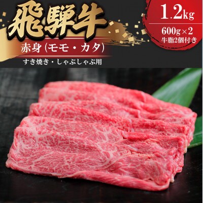 飛騨牛赤身すきやき・しゃぶしゃぶ用　1.2kg