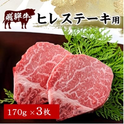 飛騨牛ヒレ ステーキ用 170g×3枚