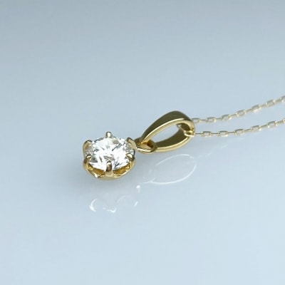 K18YG 天然ダイヤモンド VS-class ネックレス 0.5ct IB-F040625