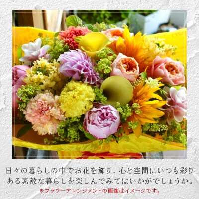 花のある生活～小松弘典が手がけるフラワーアレンジメント～ポップなイメージ(Mサイズ)