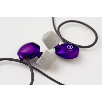 j-phonic K2(mx)　カラー:パープル、プロ用フルレンジ・イヤフォンの音楽鑑賞用モデル