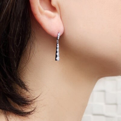 プラチナダイヤモンド0.7ct(0.35ctx2)ピアス　PNI-170PTNW