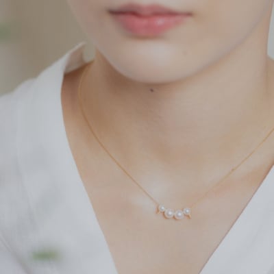 【甲府ジュエリー】K18　アコヤパール　ネックレス(73305284)
