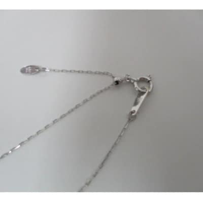 K18WG　あこや真珠(7-7.5mm珠)ダイヤモンド(0.05ct) ペンダント(20)