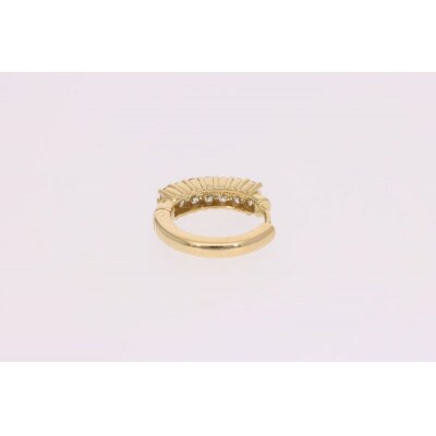 ダイヤモンドピアス 0.5ct K18イエローゴールド フープピアス 中折れピアス EJ-005