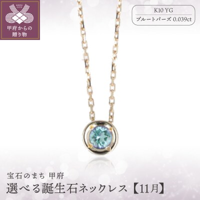 【11月】選べる誕生石ネックレス S-5604