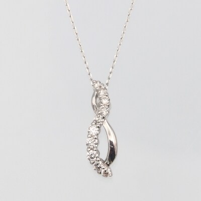 プラチナ　0.20ct　ダイヤモンド ペンダントネックレス　FHH-019728