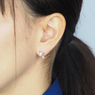 PT900 0.04ct ダイヤモンド ピアス　FFP-000340