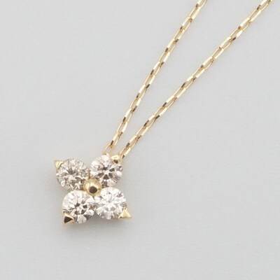 K18 0.2ct ダイヤモンド ペンダントネックレス　FHH-019842