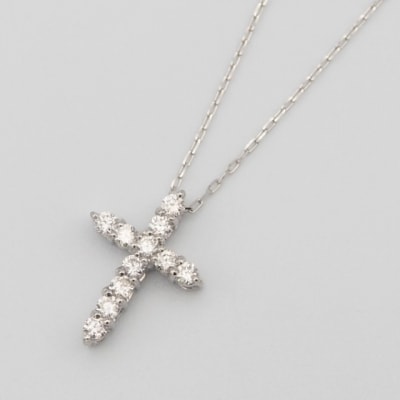 PT900/PT850 0.2ct ダイヤモンド ペンダントネックレス　FHH-019845