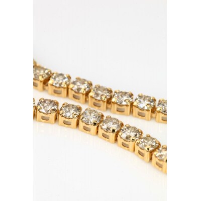 ブレスレット K18YG ダイヤモンド 【5.40ct】22cm DTB-7-YG-0545-S22