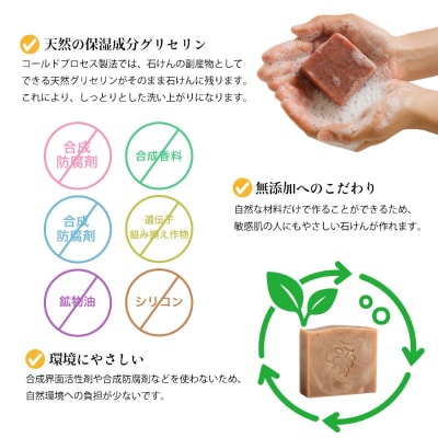 カフェ・ド・サボンの天然手作り石鹸 甲府ワインマーブル石けん