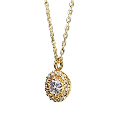 K18YG ダイヤ0.14ct 45cm ペンダント PNI-303-YG