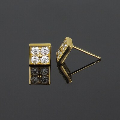 K18YG ダイヤ トータル0.54ct ピアス PNI-143