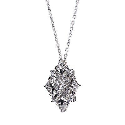プラチナ ダイヤ トータル0.5ct 45cmペンダント PNI-316