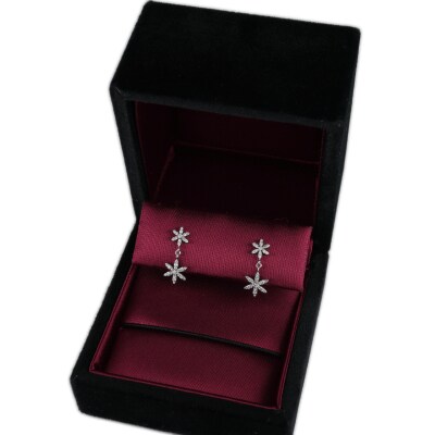 PT ダイヤ0.2ct フラワーピアス PNI-219-310PtNW