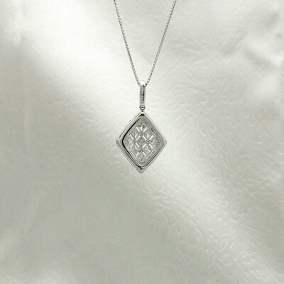甲府市発 プラチナ ダイヤモンド ペンダント PT900 1.00ct [PP-3034]