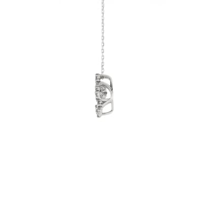 ダンシングストーンダイヤペンダント【Snow】プラチナ・0.15ct (FTW-3756)
