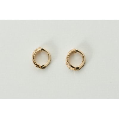 【ジュエリーの街、山梨県甲府市】ダイヤ0.40ct K18ピアリング　LE995Y