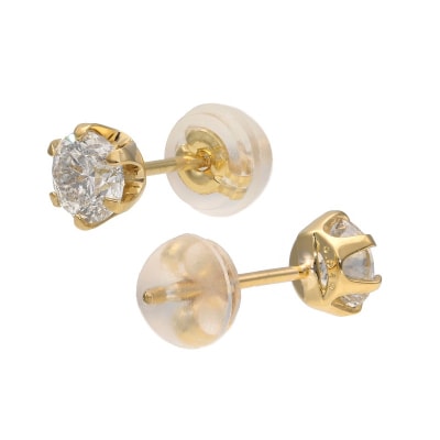 K18 ダイヤモンドスタッドピアス(0.6ct) 40-2378