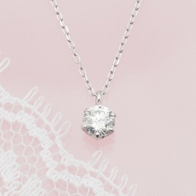 PT900/PT850 ダイヤモンド ペンダントネックレス　HH-019074