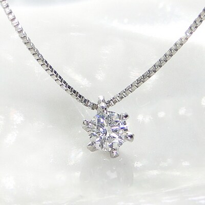 一粒ダイヤモンド シンプルプチペンダント 0.1ct diap_fs_0001