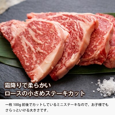淡路牛ロース ミニステーキ400g(約100g×4枚)　ao05160