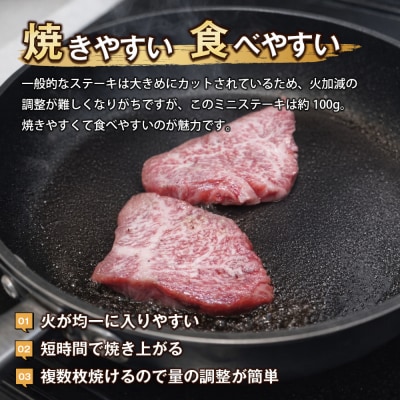 淡路牛ロース ミニステーキ400g(約100g×4枚)　ao05160