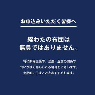 カバー付 手作り長座布団 綿わた100%入 日本製 木綿わた 68×120 小梅NV　ao12094