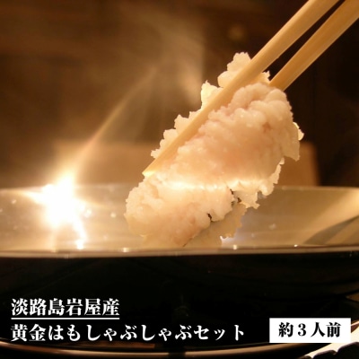 淡路島岩屋産黄金はもしゃぶしゃぶセット(約3人前)【お届け日指定返礼品】　ag02011