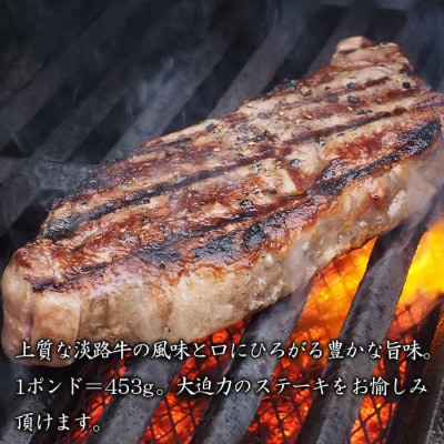 淡路牛希少部位1ポンドステーキ 約450g　ah14115