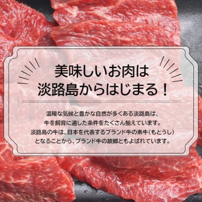 淡路牛赤身焼肉600g(300g×2P)　an07062