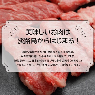 淡路牛焼肉食べ比べセット 600g　an07065