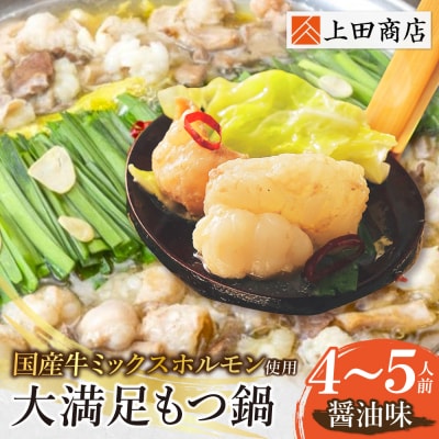 大満足もつ鍋(醤油味/4～5人前)
