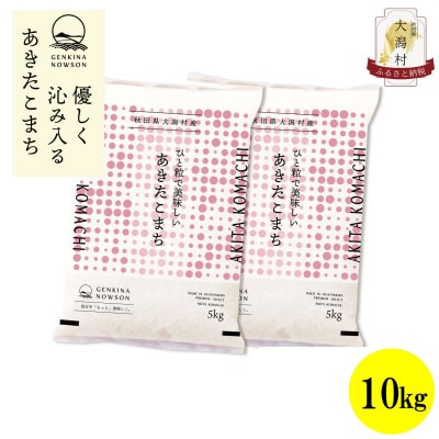 【毎月定期便】秋田県産あきたこまち白米10kg(5kg×2)全6回