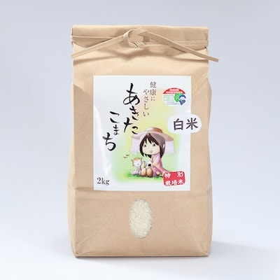 令和7年産　特別栽培米あきたこまち　白米2kg