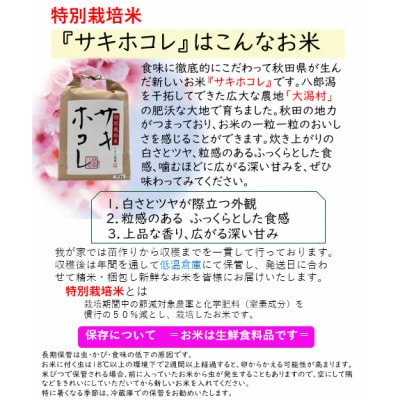 【さとふる限定】特別栽培米サキホコレ10kg(5kg×2)