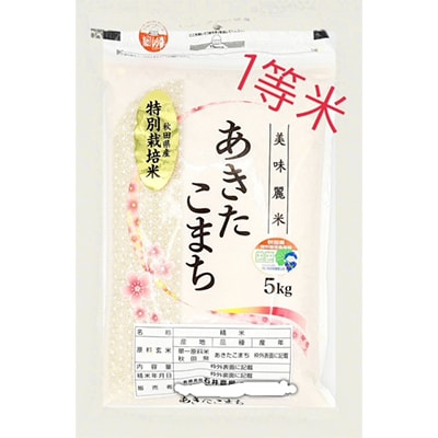 【2ヵ月毎定期便】特別栽培米あきたこまち(精米) 5kg 全6回