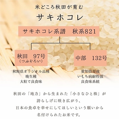 サキホコレ5kg　秋田県産特別栽培米　大潟村のお米【令和7年産】精米