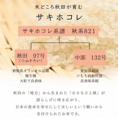 サキホコレ20kg　秋田県産特別栽培米　5kg×4袋　大潟村のお米【令和7年産】精米
