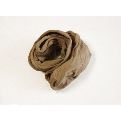 熊野番茶染め　スヌード　こげ茶色(銅媒染)